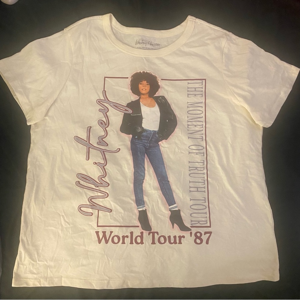 1987 WHITNEY HOUSTON THE MOMENT OF THE TRUTH WORLD TOUR T-SHIRT XL EUC - Picture 3 of 5